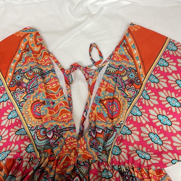 Sundress / coverup Colorful Sz L - Picture 10 of 11